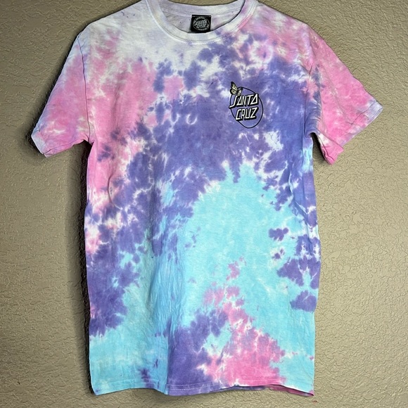 Santa Cruz Skateboards Tops - Tie Dye Santa Cruz T-Shirt